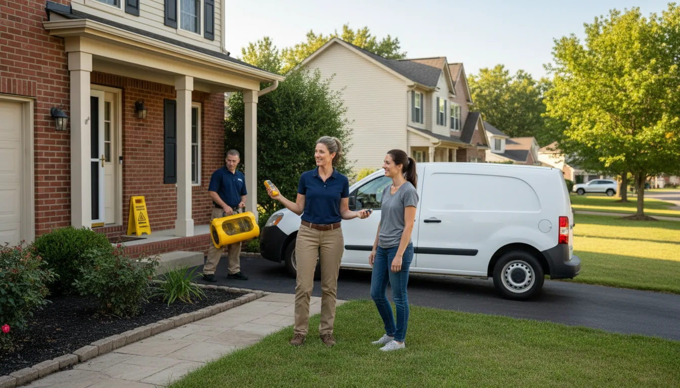 Water restoration image for Fire And Smoke Damage Restoration in Wheeling, MO